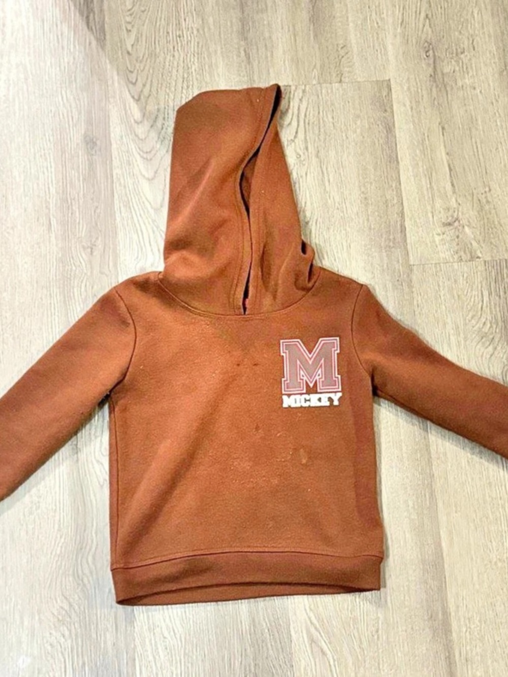 Disney Mickey Mouse Clubhouse Boys 3T Brown Hoodie